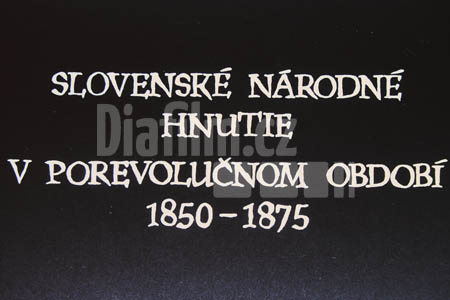 Slovenské národní hnutí v porevolučním období 1850 - 1875