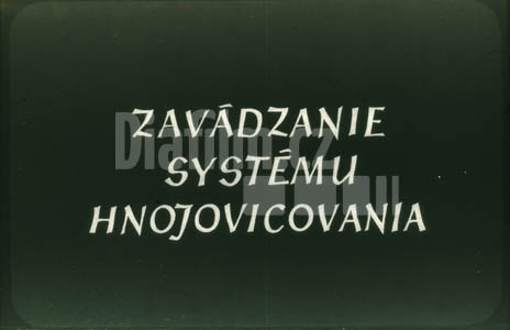 Zavádění systému hnojnicového hospodářství
