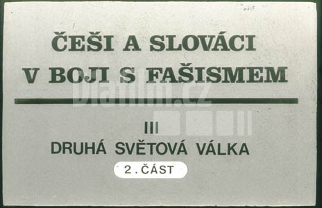 Češi a Slováci v boji s fašismem III. Druhá světová válka 2. část