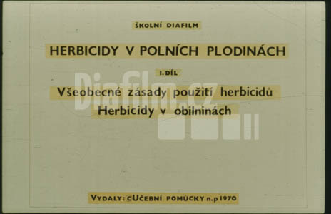 Herbicidy v polních plodinách I. Všeobecné zásady použití herbicidů, Herbicidy v obilninách