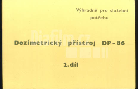 Dozimetrický přístroj DP-86 2.díl