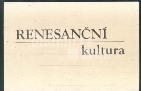 Renesanční kultura