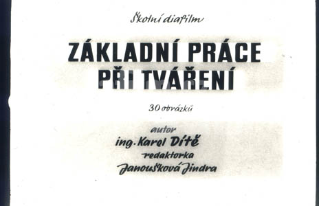 Základní práce při tváření