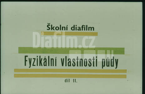Fyzikální vlastnosti půdy II.