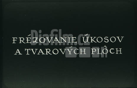 Frézování úkosů a tvarových ploch