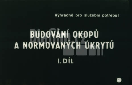 Budování okopů a normovaných úkrytů 1