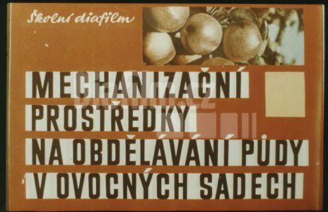 Mechanické prostředky na obdělávání půdy v ovocných sadech