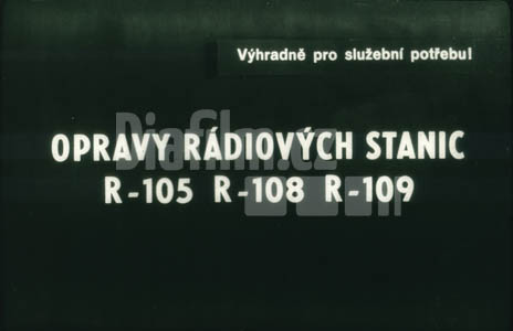 Opravy radiových stanic R-105, R-108, R-109
