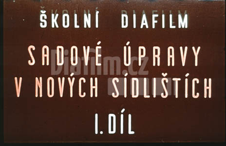 Sadové úpravy v nových sídlištích I.