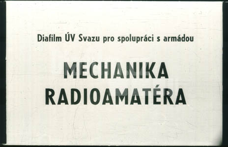 Mechanika radioamatéra