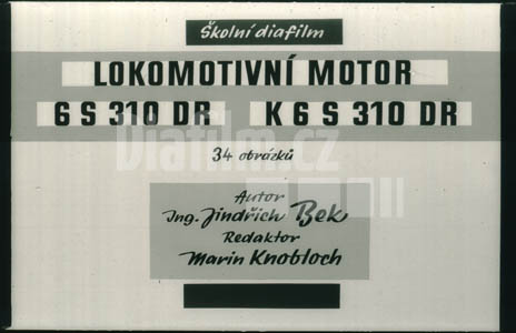 Lokomotivní motor 6S 310 DR a K6S 310 R