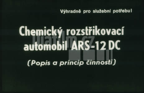 Chemický rozstřikovací automobil ARS-12DC I. - popis a princip činnosti