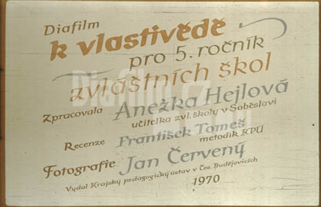 Diafilm k vlastivědě 5.roč na zvláštních školách I.
