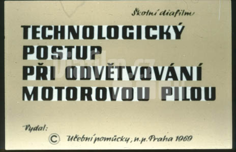 Technologický postup při odvětvování motorovou pilou