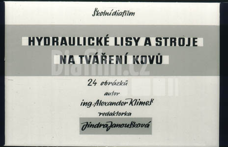 Hydraulické lisy a stroje na tváření kovů