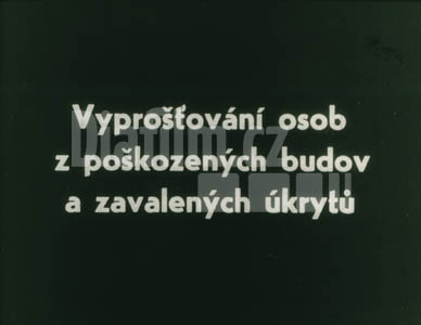 Vyprošťování osob z poškozených budov a zavalených úkrytů