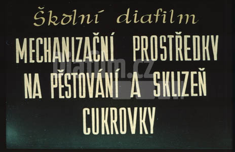 Mechanizační prostředky pro pěstování a sklizeň cukrovky I.