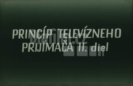 Princip televizního přijímače II.