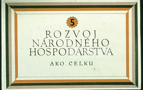 Pětiletka I. Rozvoj národního hospodářství jako celku
