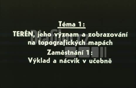 Terén, jeho význam a zobrazování na typografických mapách T1 I.