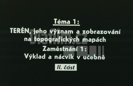 Terén, jeho význam a zobrazování na typografických mapách T1 II.