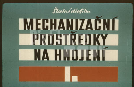 Mechanizační prostředky na hnojení I.