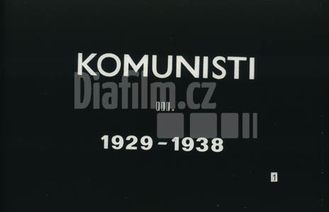 Komunisti III. 1929 - 1938