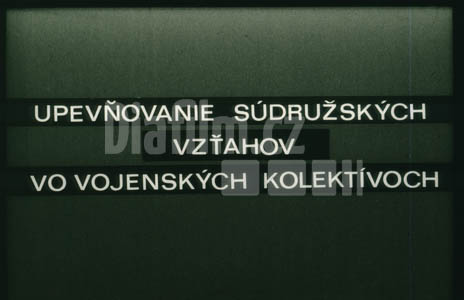 Upevňování soudružských vztahů ve vojenských kolektivech