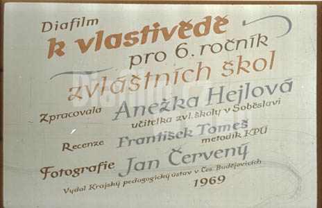 Diafilm k vlastivědě 6.roč na zvláštních školách III