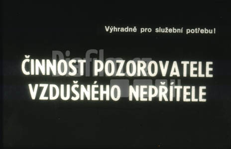 Činnost pozorovatele vzdušného nepřítele (prostoru)
