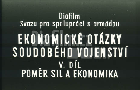 Ekonomické otázky soudobého vojenství 5.díl Poměr sil a ekonomika