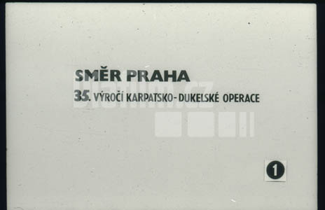Směr Praha 35.výročí karpatsko-dukelské operace