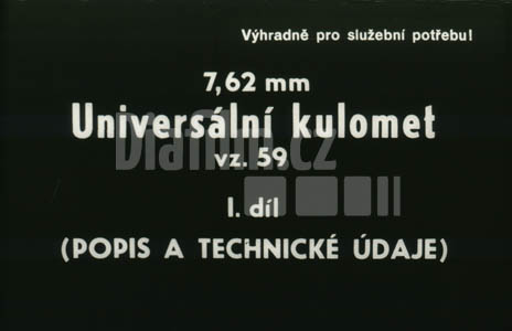 Univerzální kulomet 7,62 mm vz.59 1.díl Popis a technické údaje