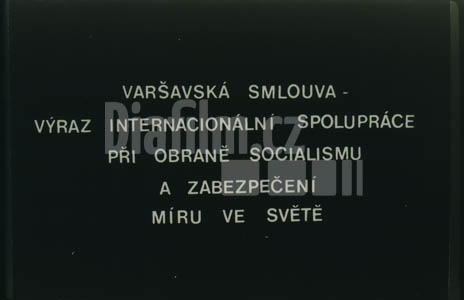 Varšavská smlouva výraz internacionální spolupráce při obraně socialismu a zabezpečení míru ve světě