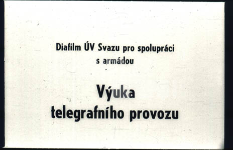 Výuka telegrafního provozu