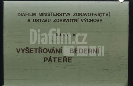 Vyšetřování bederní páteře II.