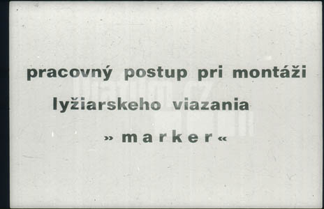 Pracovní postup při montáži lyžařského vázání marker