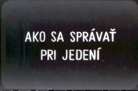 Jak se chovat při jídle