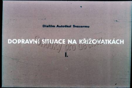 Dopravní situace na křižovatkách 1