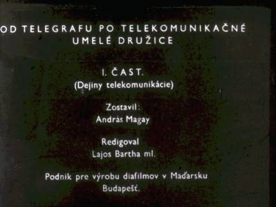 Od telegrafu po telekomunikační umělé družice