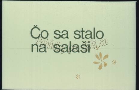 Co se stalo na salaši