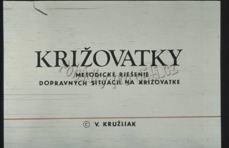 Křižovatky - metodické řešení dopravních situací na křižovatce