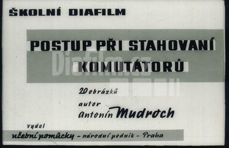Postup při stahování komutátorů