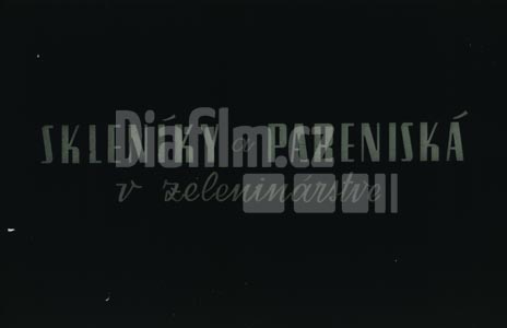 Skleníky a pařeniště v zelinářství II. Pareniště