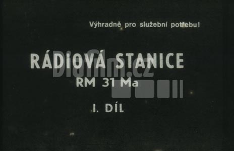 Radiová stanice RM 31 Ma 1.díl